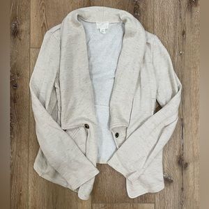Cream sweater blazer